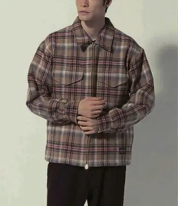 펜들턴 체크 CPO 자켓 울 베이지 계열