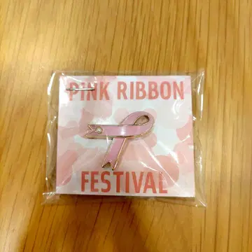 핑크 리본 핀 배지 PINK RIBBON FESTIVAL