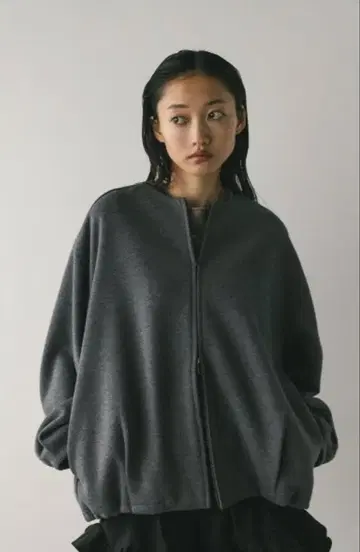 스타일 믹서기 본딩 노카라 블루종