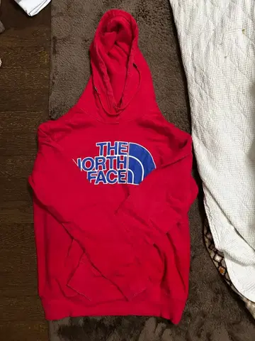 THE NORTH FACE 레드 후드티 S