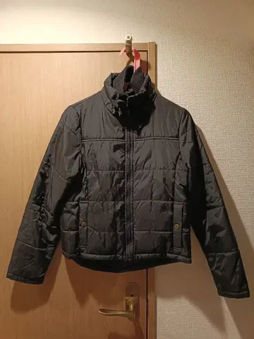 블랙 숏 기장 다운 자켓