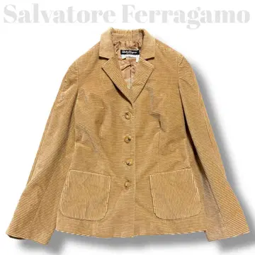 [새상품급] 살바토레 페라가모 테일러드 자켓 벨로아 코듀로이 올 패턴