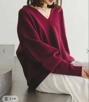 이번 시즌 캐시미어 MIX 스무스 V 풀오버 2 25FW