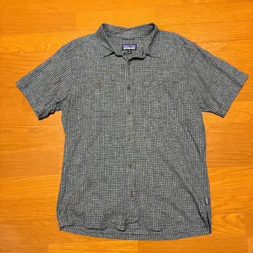 patagonia 체크 무늬 반팔 셔츠 M