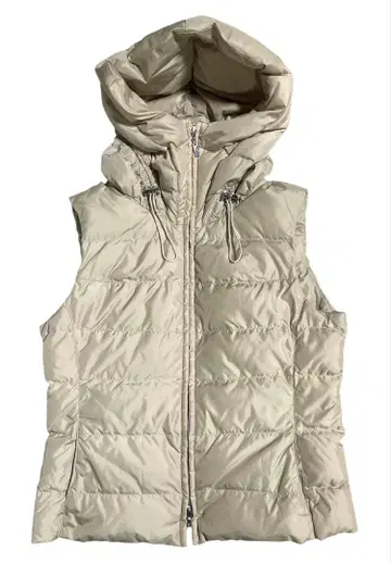 엠즈 그레이시 후드 부착 다운 베스트 베이지 38