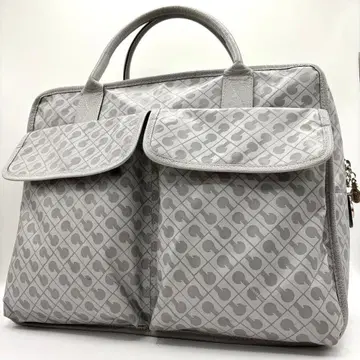 새상품급 게라르디니 소프티 더블 포켓 토트백 그레이