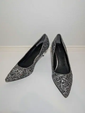 RANDA 펌프스 실버 글리터 22.5cm