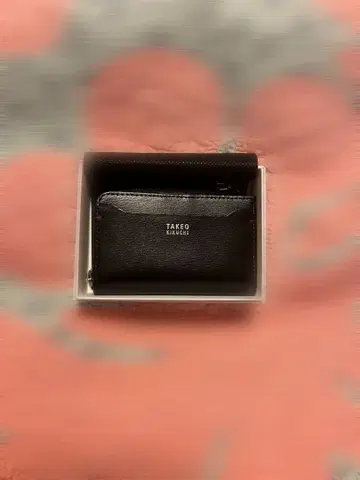 TAKEO KIKUCHI 블랙 가죽 키케이스