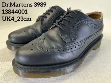 UK4_23cm Dr.Martens 윙팁 3989 가죽 신발