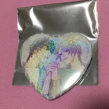 chara 30주년 Gratte 홀로그램 하트 캔뱃지