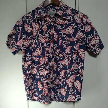 TIGRE BROCANTE 반팔 셔츠 잎 패턴