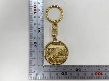 아카시 해협 대교 개통 기념 메달 골드 컬러 메달 기념 코인 스트랩