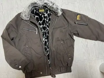 도라이치 한정판 레어 도카점퍼 파이롯트 점퍼 레오파드 무늬 애니멀