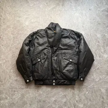 vintage demidiew leather down jacket
