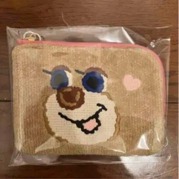 [미사용 새상품] 페이러 도업 테디걸 L자 파우치