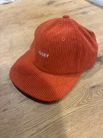 OBEY 코듀로이 캡 오렌지