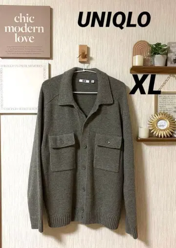 UNIQLO 라무 니트 자켓 XL