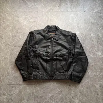 vintage mu company leather jacket