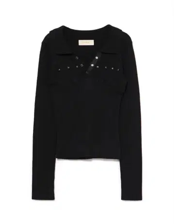 ANDMARY Lindsay logo tops black