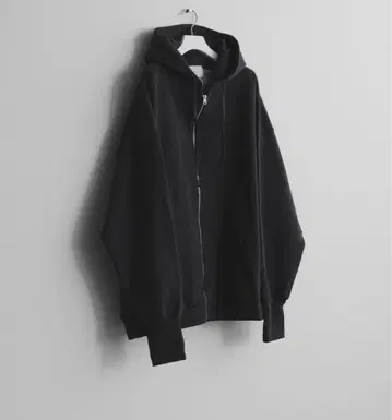 다크 그레이 집업 후드티