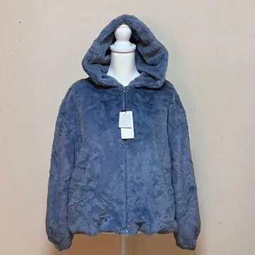 새상품 후드 부착 보아 자켓 점퍼 후드티 LL