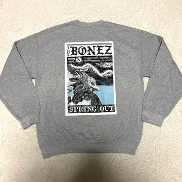 The BONEZ SPRING OUT 그레이 맨투맨 트레이닝복 L