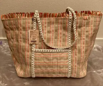 niko and - 스트라이프 패턴 바스켓백