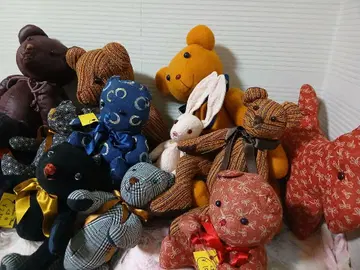 패브릭 소재 봉제 인형 세트