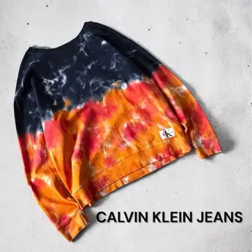 CALVIN KLEIN JEANS 타이다이 맨투맨 캘빈클라인