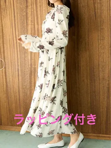 젤라또피케 빈티지 로즈 패턴 원피스 BRW