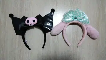 산리오 퓨로랜드 마이멜로디 쿠로미 머리띠 세트