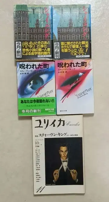 스티븐 킹 샤이닝 상하 저주받은 마을 상하 유리카 전권 초판