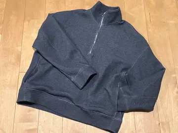 COS 하프 지퍼 맨투맨 다크 그레이