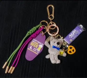 컬러풀한 곰 키링