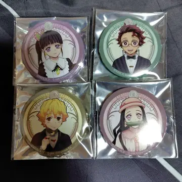 귀멸의 칼날 Q-pot 캔뱃지 탄지로 네즈코 젠이츠 카나오