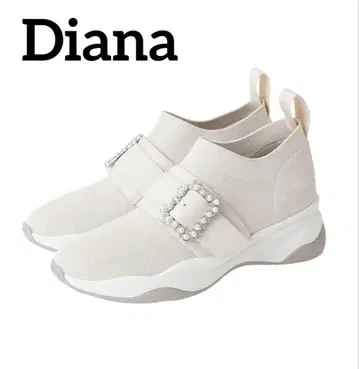 다이애나 DIANA 여성용 신발 비쥬 스니커즈 화이트 고급스러움