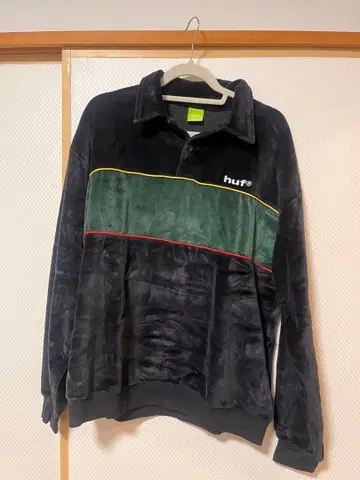 HUF VELOUR LS KNIT TOP 벨루어 셔츠