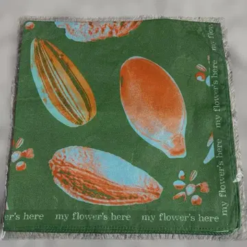 후지이 카제 꽃 반다나 green