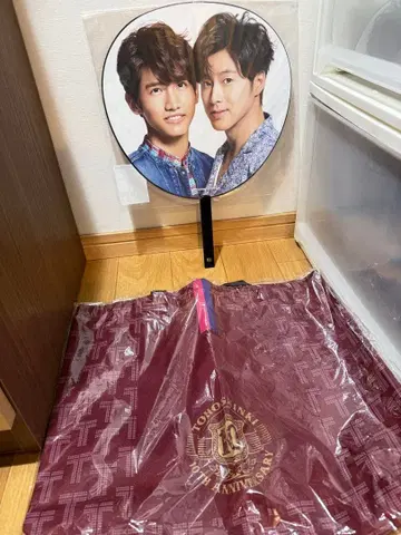 동방신기 부채와 토트백 세트 10주년