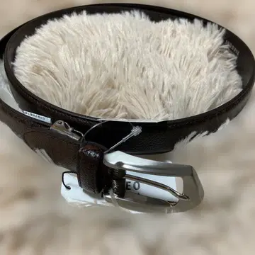 새상품 TAKEOKIKUCHI 브라운 가죽 벨트 다케오 키쿠치