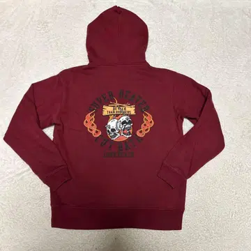 SUPER BEAVER CUT RATE 콜라보 후드티 백 프린트 L