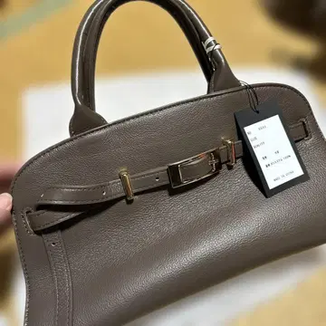 Aga 새상품 모카 가죽 핸드백 숄더 포함 소가죽