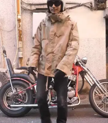 90s 데저트 카모 고어텍스 후드티 밀리터리 자켓 야마다 렌
