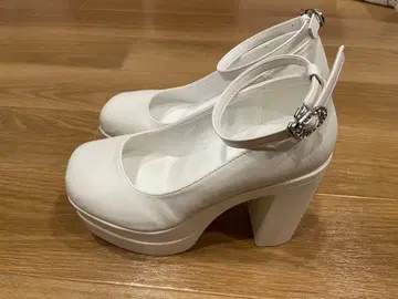 화이트 하이힐 결혼식 웨딩 브라이덜 22cm