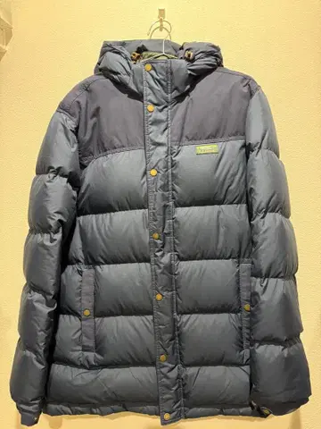 새상품급 L.L.Bean 후드 부착 다운 자켓 네이비 XXL