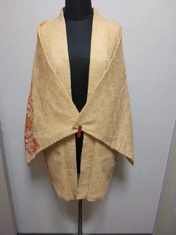 오렌지  겉옷 순수 실크