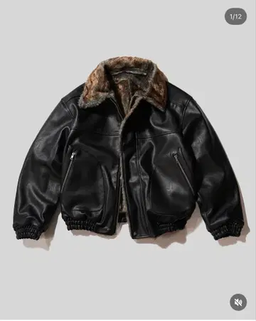 leatherfur faux reversible flight jacket