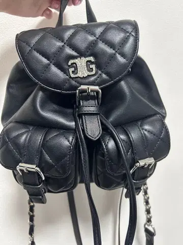 GYDA 4WAY 포켓 미니 백팩 BAG 블랙
