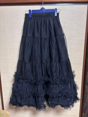 evelyn 개더 티어드 SK 블랙