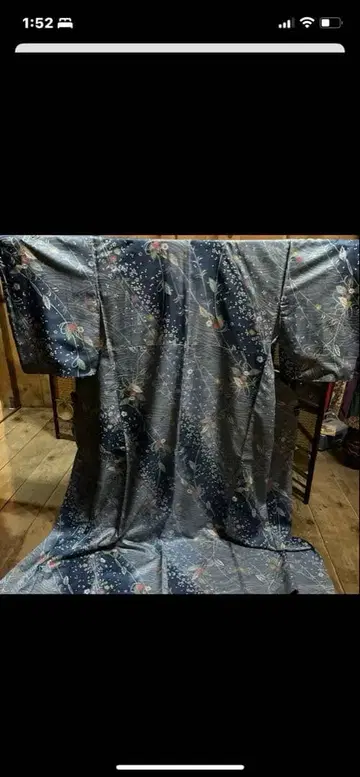 워셔블 기모노 이중 기모노 코몬 미사용품